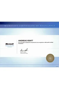 Microsoft Zertifikat - Microsoft Certified Professional