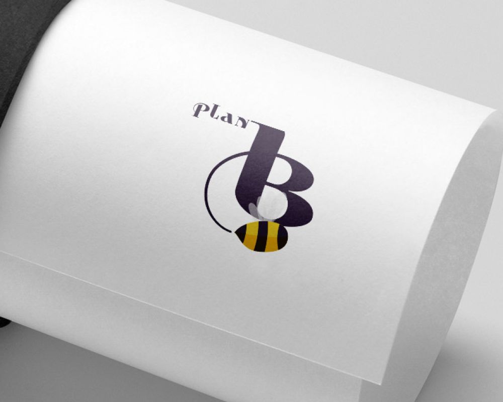 Gerolltes Papier mit dem Logo Gerolltes Papier mit dem Logo