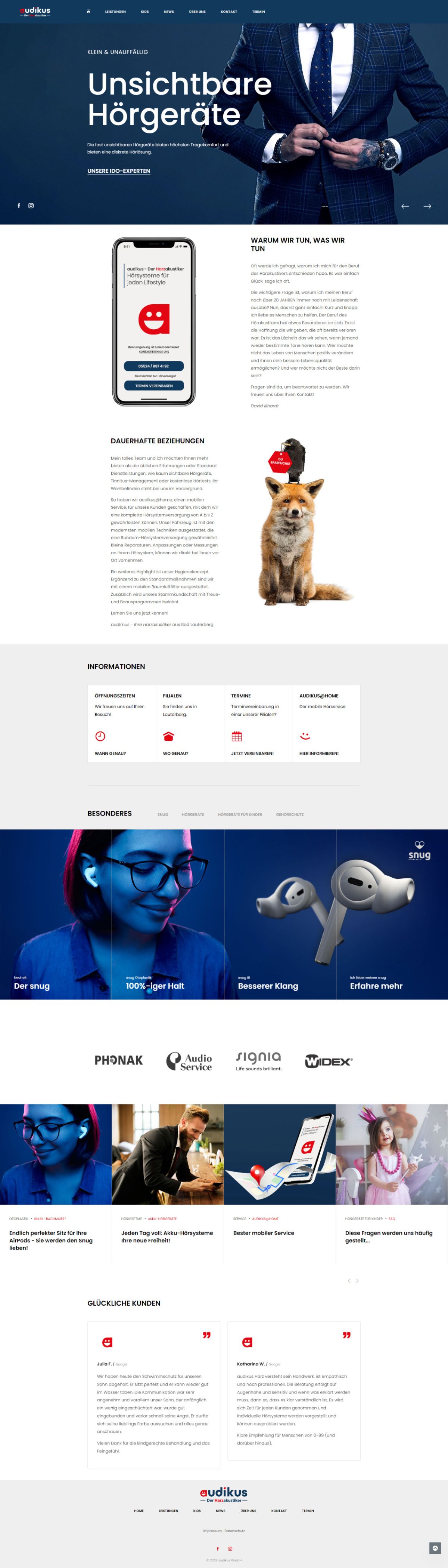 Unsere Werbeagentur erstellt neuen Internetauftritt, mit Fokus auf benutzerfreundliches Design