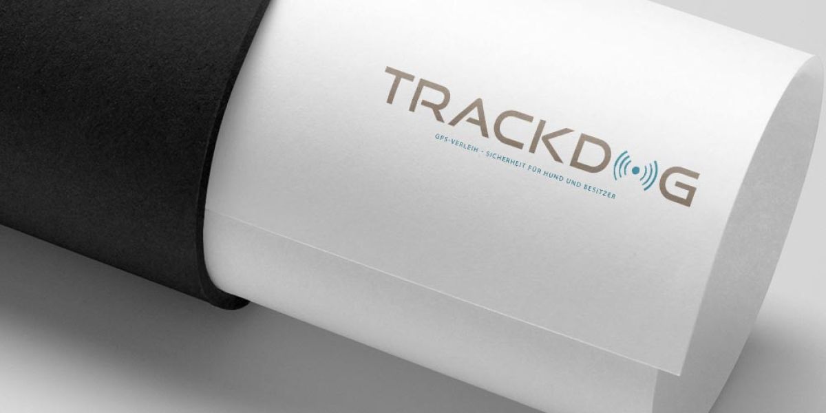 Modernes Logo-Design für Trackdog aus Hamburg, erstellt von unserer Werbeagentur