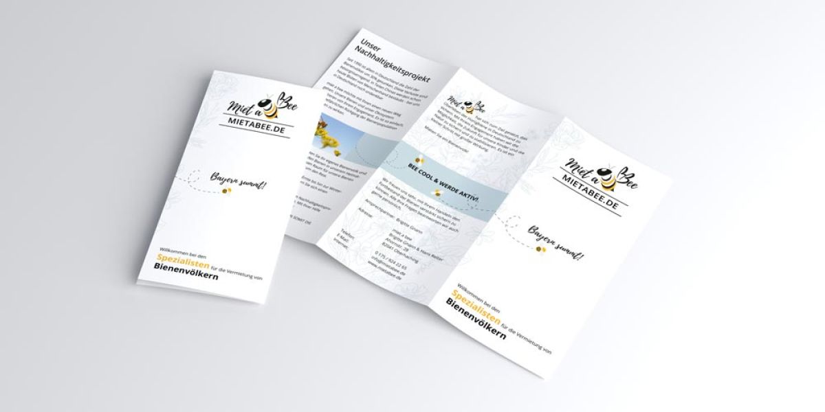 Flyer für Miet a Bee, gestaltet von unserer Marketingagentur in Dachau. Flyer für Miet a Bee, gestaltet von unserer Marketingagentur in Dachau.