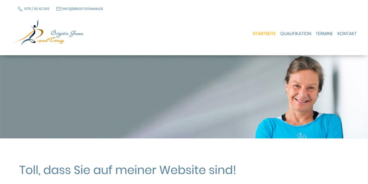 Webseiten-Gestaltung für Personal Trainer von unserer Werbeagentur in Dachau. Webseiten-Gestaltung für Personal Trainer von unserer Werbeagentur in Dachau.