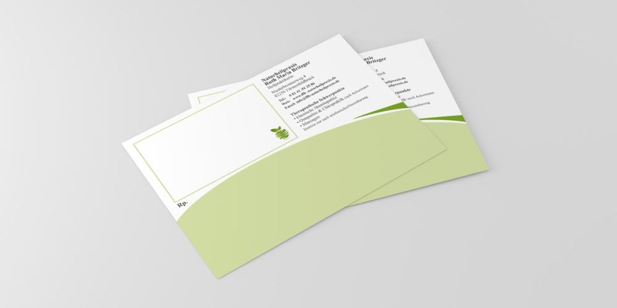 Rezeptscheine der Naturheilpraxis Fürstenfeldbruck, angepasst an das neue Design, entwickelt von unserer Werbeagentur.