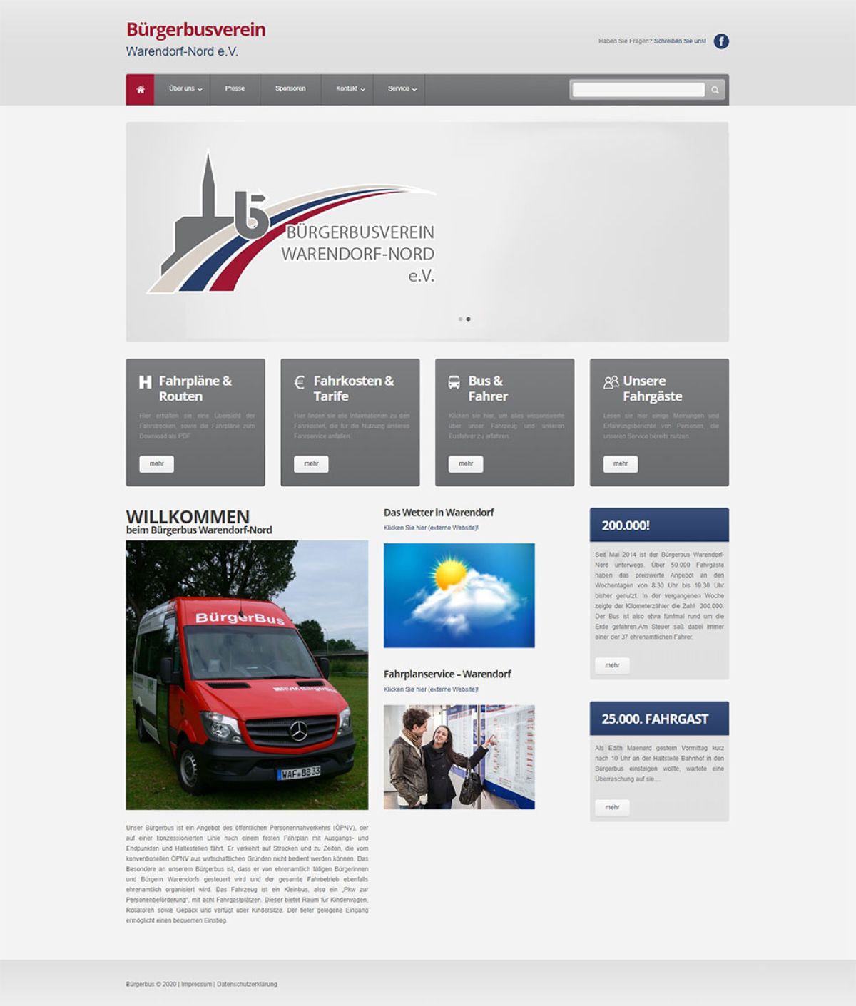 Marketingagentur erstellt neuen Internetauftritt für Bürgerbusverein Warendorf Nord e.V., zeigt ehrenamtliches Engagement