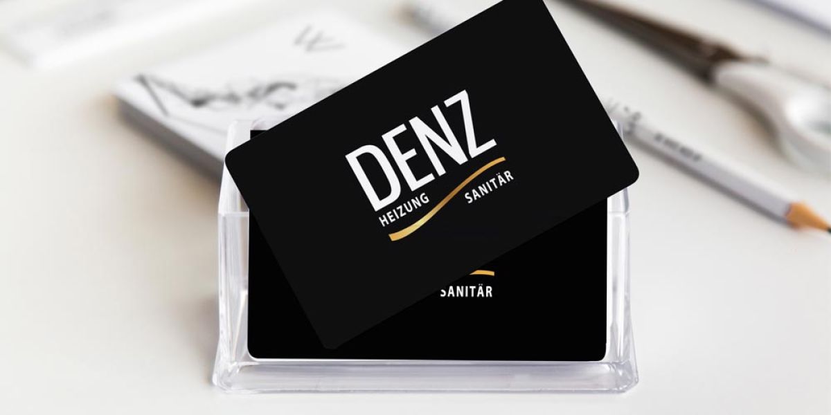 Professionell gestaltete Visitenkarte der Firma Denz Heizung und Sanitär, entwickelt von einer Marketingagentur für optimales Corporate Design. Professionell gestaltete Visitenkarte der Firma Denz Heizung und Sanitär, entwickelt von einer Marketingagentur für optimales Corporate Design.