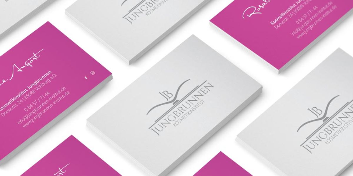 Druckprodukte für das Kosmetikinstitut Jungbrunnen