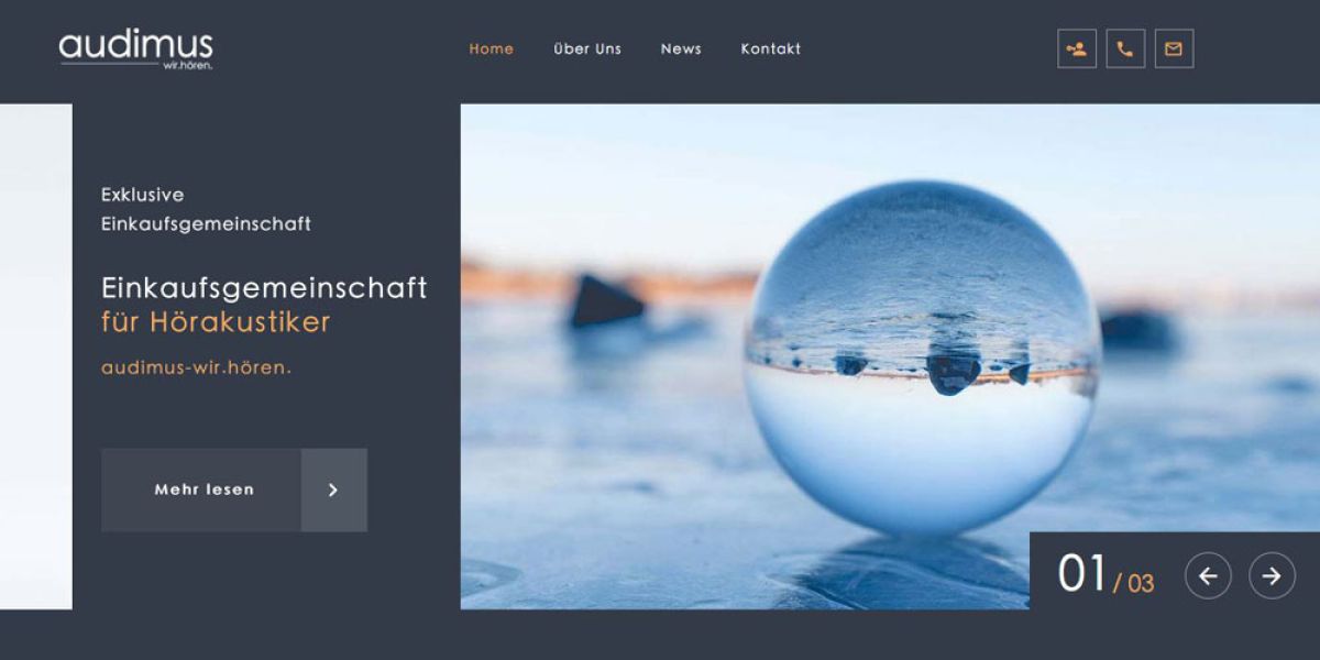 Neue Website für die Einkaufsgemeinschaft audimus
