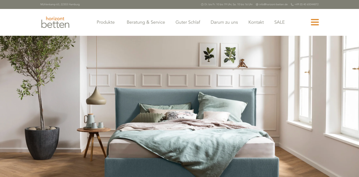 Horizont-Betten Website Relaunch