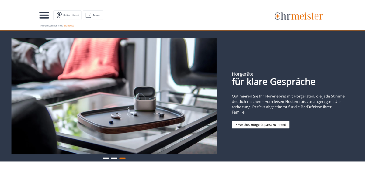 Neue Website für ohrmeister GmbH