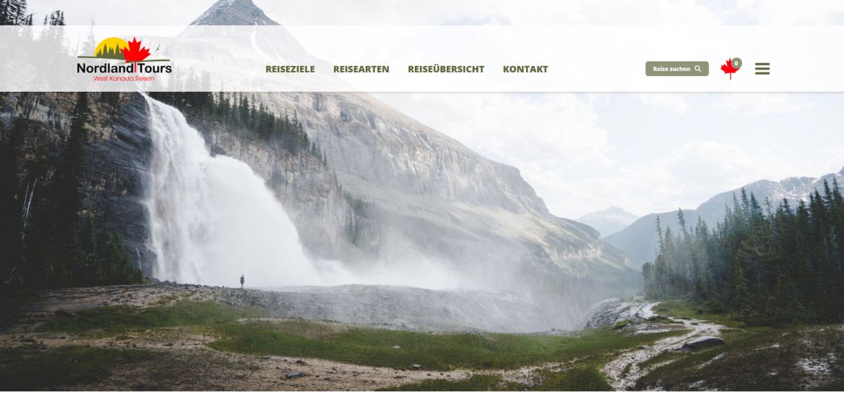 Website Relaunch für Nordland Tours - Kanada Reisen
