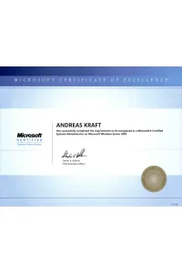 Microsoft Certified Systems Administrator