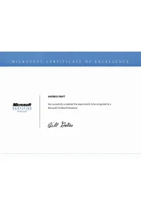 Microsoft Certified Professional