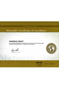 Microsoft Zertifikat - Andreas Kraft